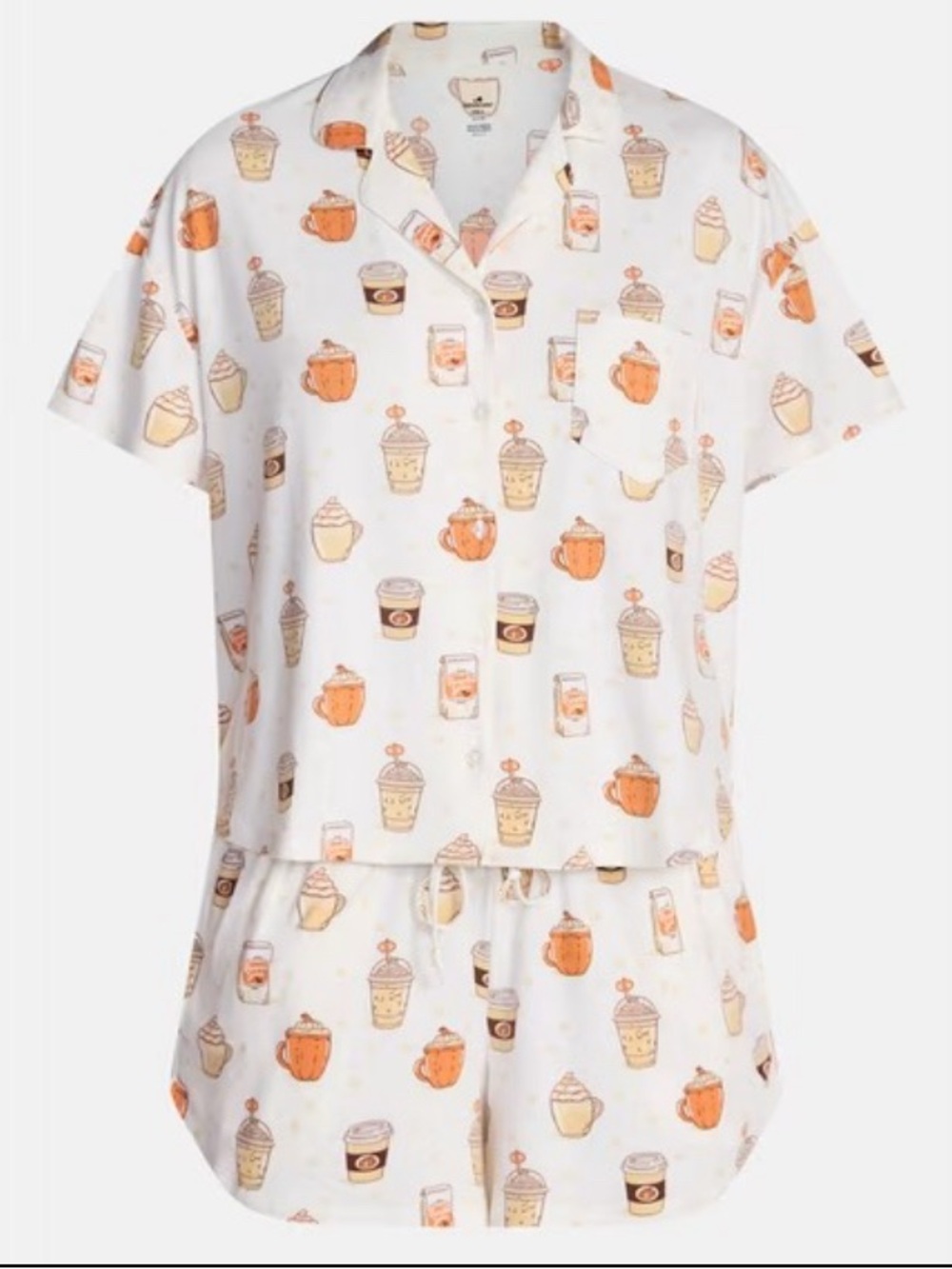 Halloween Women's Notched Top and Shorts Pajama Set from Way to Celebrate